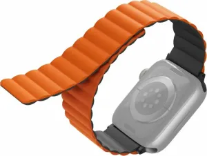 Uniq Revix Reversible Magnetic remienok pre Apple Watch 42/44/45/Ultra 49mm sivý/oranžový