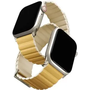 Uniq Revix Premium Edition Reversible Magnetic remienok na Apple Watch 41/40/38 mm žltý/béžový
