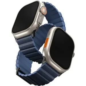 Uniq Revix Premium Edition Reversible Magnetic remienok na Apple Watch 49/45/44/42mm tmavomodrý/svetlomodrý