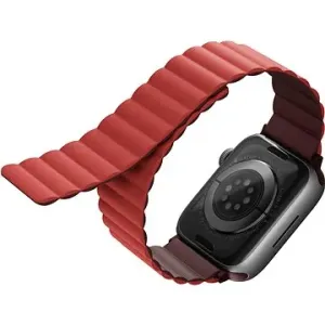 Uniq Revix Reversible Magnetic remienok pre Apple Watch 38/40/41mm vínový/koralový