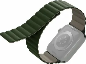Uniq Revix Reversible Magnetic remienok pre Apple Watch 42/44/45/Ultra 49mm zelený/béžový