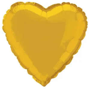 Balónik fóliový srdce zlaté