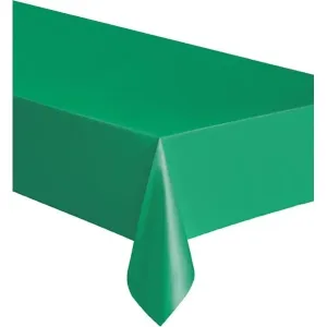Obrus plastový smaragdovo zelený 274x137 cm