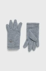 Detské rukavice United Colors of Benetton šedá farba #2589422