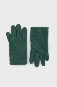 Detské rukavice United Colors of Benetton zelená farba #8899986