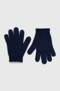 Detské vlnené rukavice United Colors of Benetton tmavomodrá farba #8922154