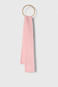 Detský vlnený šál United Colors of Benetton ružová farba, jednofarebný