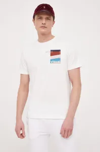 Bavlnené tričko United Colors of Benetton biela farba, vzorované #8521652