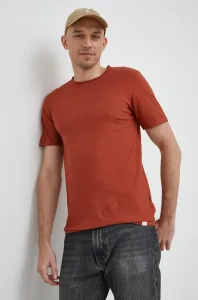 Bavlnené tričko United Colors of Benetton hnedá farba, jednofarebné #6722513