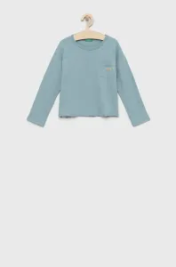 Detská bavlnená košeľa s dlhým rukávom United Colors of Benetton