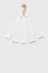 Detská bavlnená košeľa United Colors of Benetton biela farba #8498505