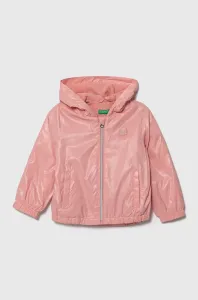 Detská bunda United Colors of Benetton ružová farba #8745715
