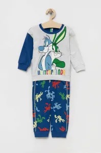 Detské bavlnené pyžamo United Colors of Benetton x Looney Tunes vzorovaná