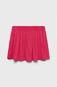 Dievčenská sukňa United Colors of Benetton fialová farba, mini, áčkový strih