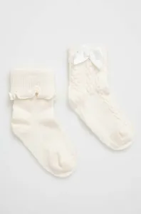 Ponožky pre bábätká United Colors of Benetton 2-pak béžová farba