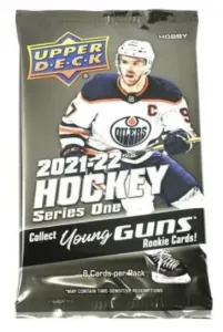 Upper Deck 2021-22 NHL Upper Deck Series One Hobby balíček - hokejové karty