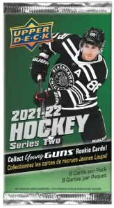 Upper Deck 2021-22 NHL Upper Deck Series Two Gravity balíček - hokejové karty