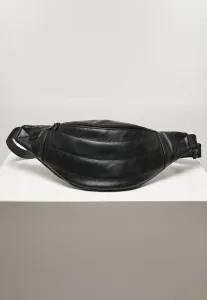 Urban Classics Puffer Imitation Leather Shoulder Bag black - One Size