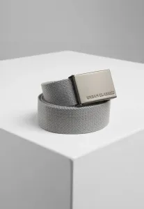 Urban Classics Canvas Belts grey - One Size