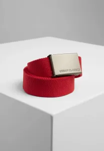 Urban Classics Canvas Belts red - One Size