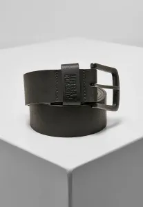 Urban Classics Leather Imitation Belt darkgrey - XL