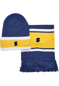 Urban Classics College Team Package Beanie and Scarf spaceblue/californiayellow/wht - Size:UNI