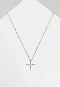 Urban Classics Big Basic Cross Necklace gold - One Size