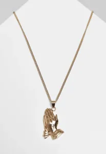 Urban Classics Pray Hands Necklace gold - One Size