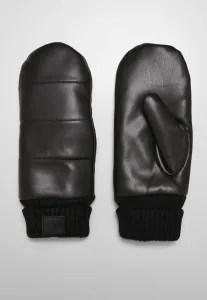 Urban Classics Puffer Imitation Leather Gloves black - S/M