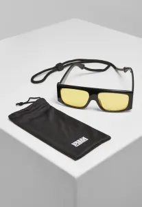 Urban Classics Sunglasses Raja with Strap black/yellow - One Size