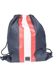 Urban Classics Striped Gym Bag navy/fire red/white - One Size