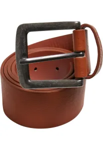 Imitation leather belt cognac brown #8488181