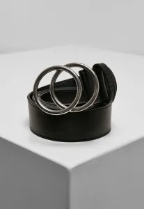 Urban Classics Ring Buckle Belt black/silver - L