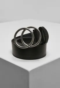 Urban Classics Ring Buckle Belt black/silver - S