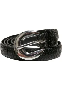 Urban Classics Snake Synthetic Leather Ladies Belt black - S/M