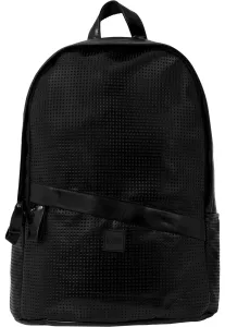 Urban Classics Perforated Leather Imitation Backpack black - One Size
