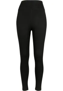 Urban Classics Ladies High Waist Jersey Leggings black - Size:XL