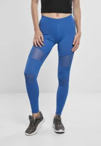 Urban Classics Ladies Tech Mesh Leggings sporty blue - Size:4XL