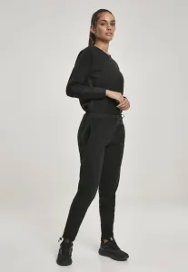 Urban Classics Ladies Polar Fleece Jumpsuit black - Size:L