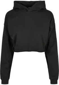 Urban Classics Ladies Oversized Cropped Hoody black - Size:XL