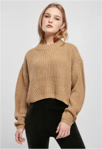 Urban Classics Ladies Wide Oversize Sweater unionbeige - Size:XL