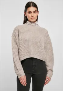 Urban Classics Ladies Wide Oversize Sweater warmgrey - Size:4XL