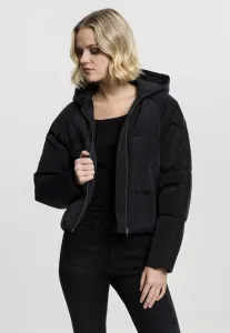 Urban Classics Ladies Hooded Oversized Puffer Jacket black - Size:L