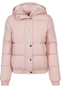 Dámska bunda Urban Classics Ladies Hooded Puffer Jacket lightrose - XS