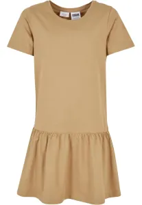 Urban Classics Girls Valance Tee Dress unionbeige - Size:110/116