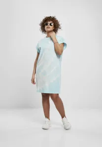 Urban Classics Ladies Tie Dye Dress aquablue - Size:XL
