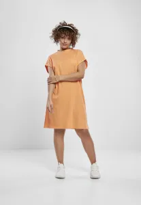 Urban Classics Ladies Turtle Extended Shoulder Dress papaya - Size:XS
