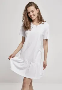 Urban Classics Ladies Valance Tee Dress white - Size:3XL
