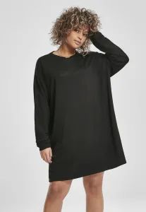 Urban Classics Ladies Modal Terry Crew Dress black - Size:XS