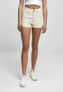 Urban Classics Ladies 5 Pocket Shorts whitesand - Size:26